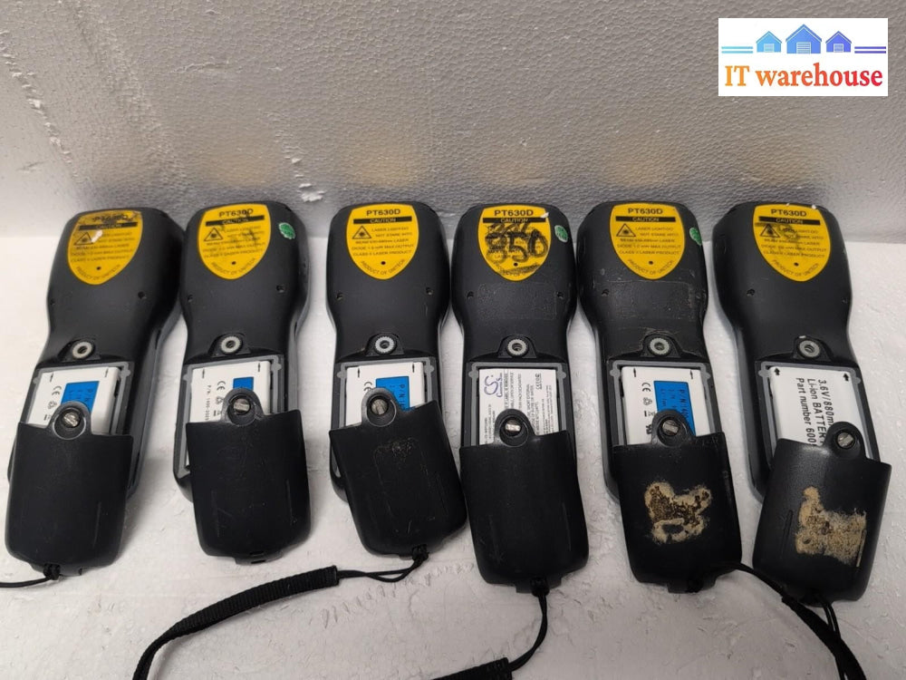 Lot of 6 UNITECH MODEL PT630D DATA COLLECTION TERMINAL -