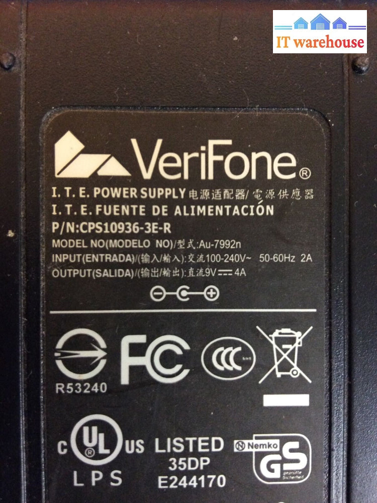 Lot of 6 VeriFone Power supply (charger) Au-7992n,
