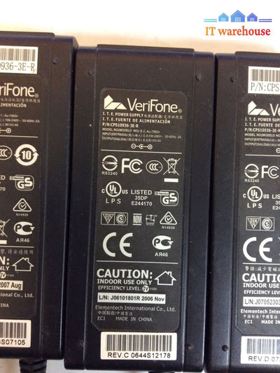 Lot Of 6 Verifone Power Supply (Charger) Au-7992N
