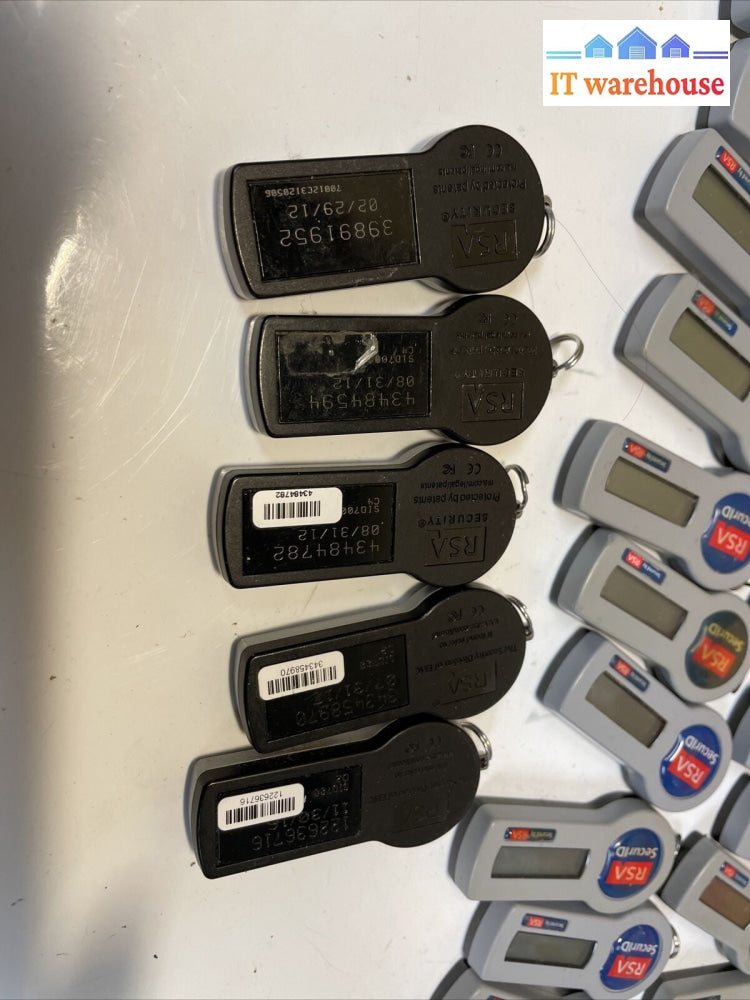 Lot of 60 RSA SecurID KeyFob Token Key Fob Digital Keyfob (Unknown)