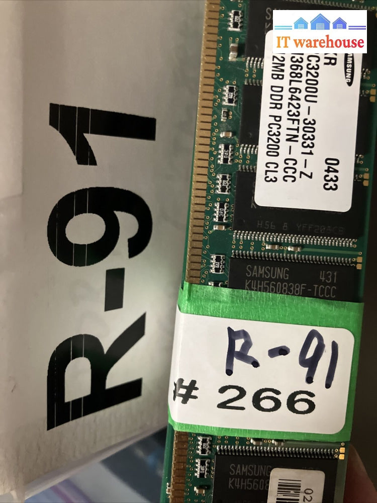 (Lot Of 6X) Mixed Brands & Model Ddr1 Desktop Dimm Memory ~