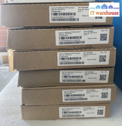 ~ (Lot of 6x) New Genuine Lenovo 00XH688 SIL23-W07 Wired Standard Keyboard