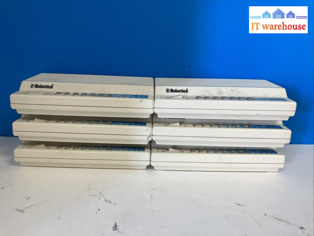(Lot of 6x) US Robotics 0701 Sportster Fax Modem 56K RS-232 Serial Port (No AC)~
