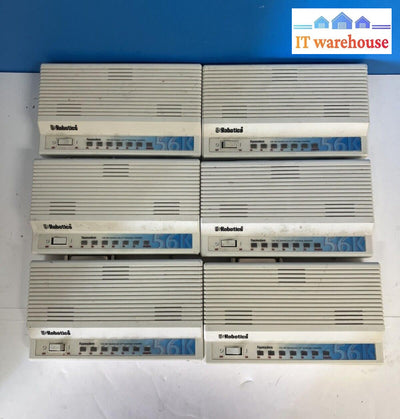(Lot of 6x) US Robotics 0701 Sportster Fax Modem 56K RS-232 Serial Port (No AC)~