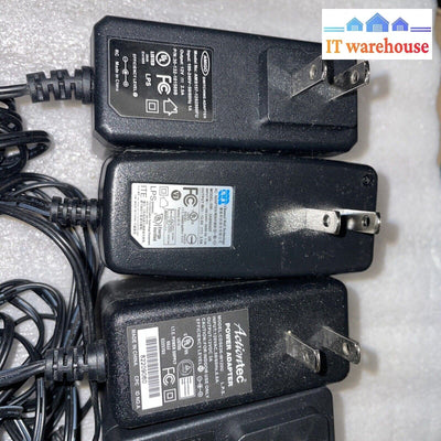 Lot of  7 12V 2A or up wireless router/ modem AC Power Adapter (with Power Cord)