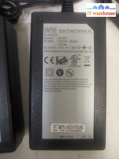 - LOT OF 7 APD DA-20|12  12V 1.66A