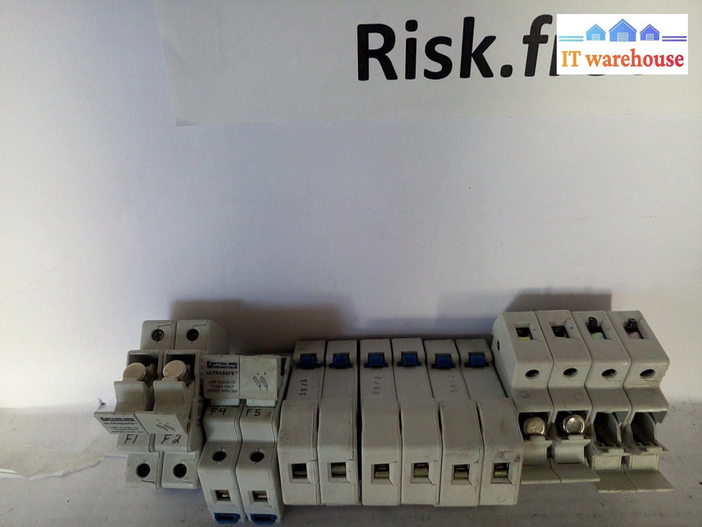 *  lot of 7 FERRAZ SHAWMUT FUSE HOLDER P216489 2 POLE 600V 30A   