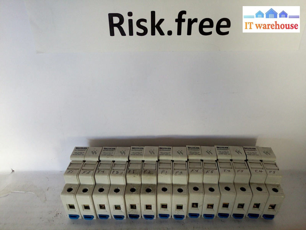*  lot of 7 FERRAZ SHAWMUT FUSE HOLDER P216489 2 POLE 600V 30A   