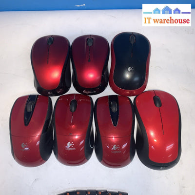 Lot of 7 Logitech  Wireless Mouse with Unifying USB receiver