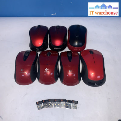 Lot of 7 Logitech  Wireless Mouse with Unifying USB receiver