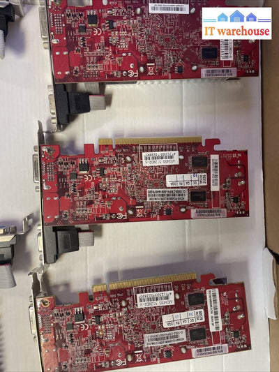 Lot of 7 Mixed 1GB-512MB PCIE video card with HDMI/DVI/VGA port