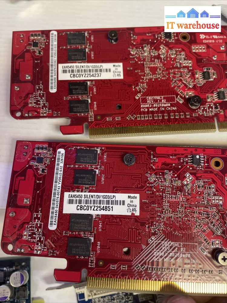 Lot of 7 Mixed 1GB-512MB PCIE video card with HDMI/DVI/VGA port