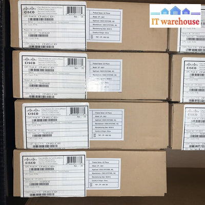 (Lot of 7) NEW cisco CP-6921-C-K9 Unified IP VoIP Desktop 2-line Phone