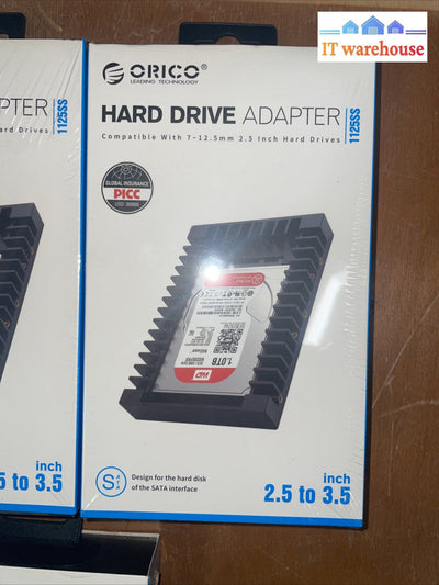 Lot of 7 ORICO SATA 2.5 inch to 3.5 inch Hard Drive adapter 1125s