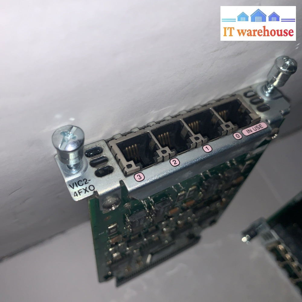 Lot of 8 CISCO 4-PORT FXO VOICE VIC2-4FXO FAX INTERFACE CARD