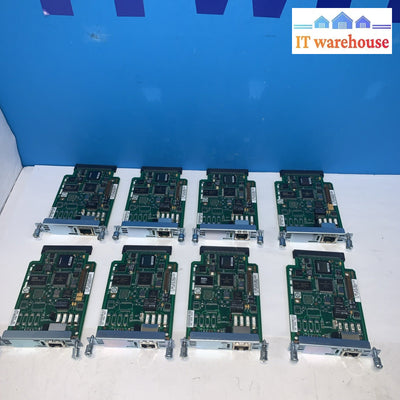 Lot of 8 Cisco VWIC2-1MFT-T1 1-Port T1/E1 Multiflex Trunk Voice Interface Card