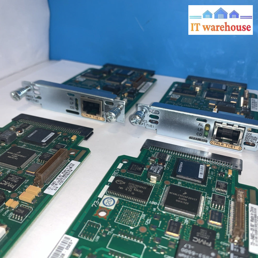 Lot of 8 Cisco VWIC2-1MFT-T1 1-Port T1/E1 Multiflex Trunk Voice Interface Card