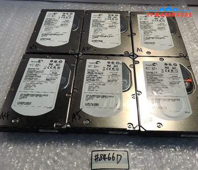 - LOT OF 8 Dell Seagate 146GB 3Gb SAS 3.5" Hard Drive - WR711 - ST3146755SS @@@