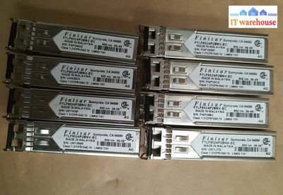 - LOT OF 8 FINISAR FTLF8524P2BNV-EC, EMC 019-078-032 MODULE