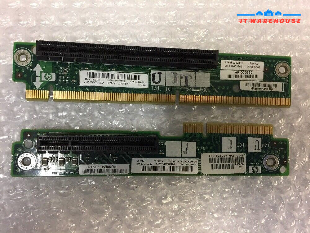 - Lot of 8 HP ProLiant DL360 G5 PCI & PCI-E Riser Boards 419192-001 412200-001