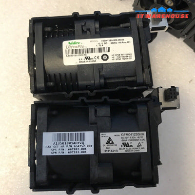 Lot of 8 HP ProLiant DL360P G8 1U Server fans
