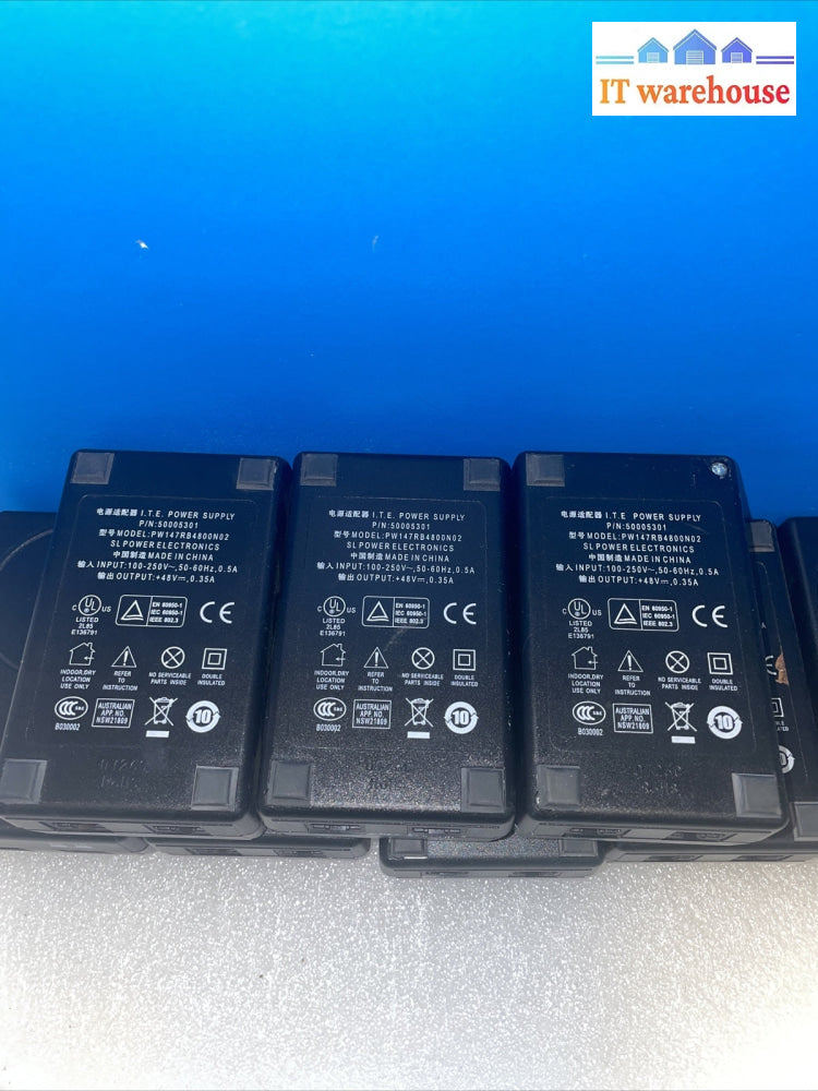 Lot of 8 Mitel 57008333 PW147RB4800N02 48V DC PoE SL ITE Power Supply