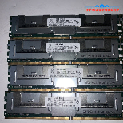 Lot of 8 Netlist 4GB PC2-5300F DDR2 ram memory (for servers & Apple)