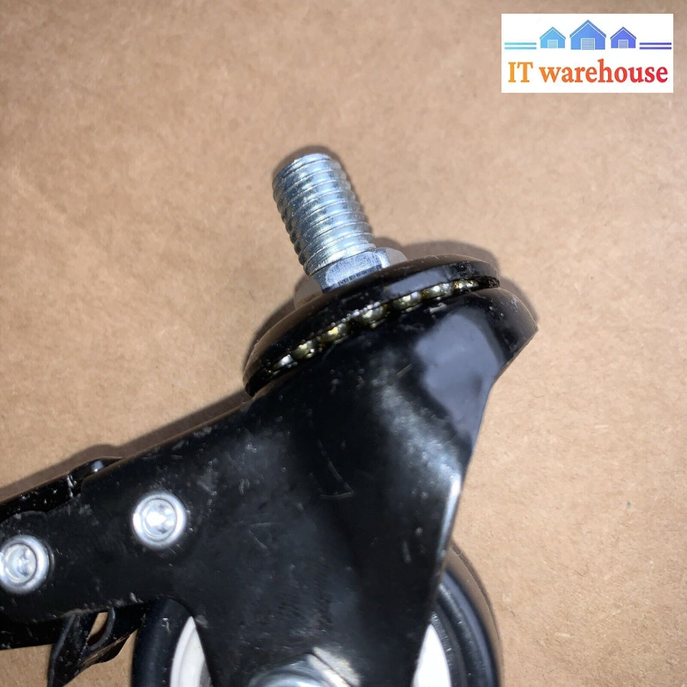 Lot Of 8 Swivel Caster W/ Lock - Stem Mount