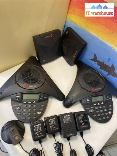 Lots (Nice) Polycom Soundstation 2W 2201-67810/07810-001 2.4Ghz Wdct