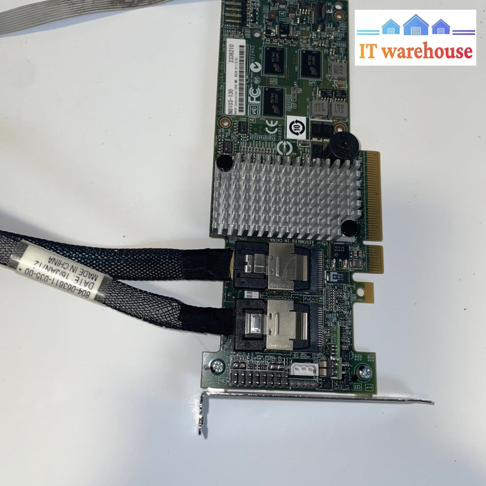 LSI MegaRAID SAS 256MB RAID Controller Card NEC N8103-130 with cables