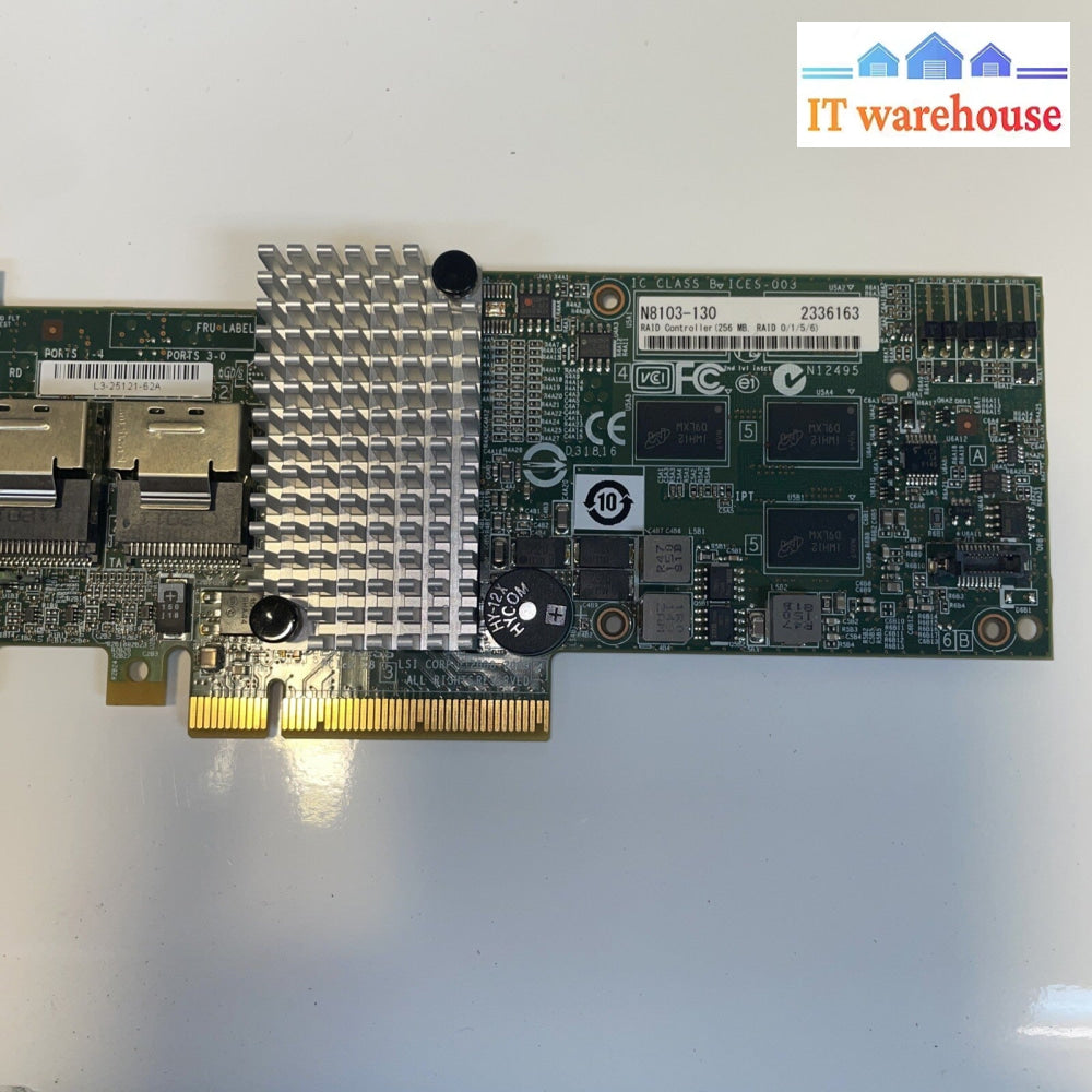 LSI MegaRAID SAS 256MB RAID Controller Card NEC N8103-130 with cables