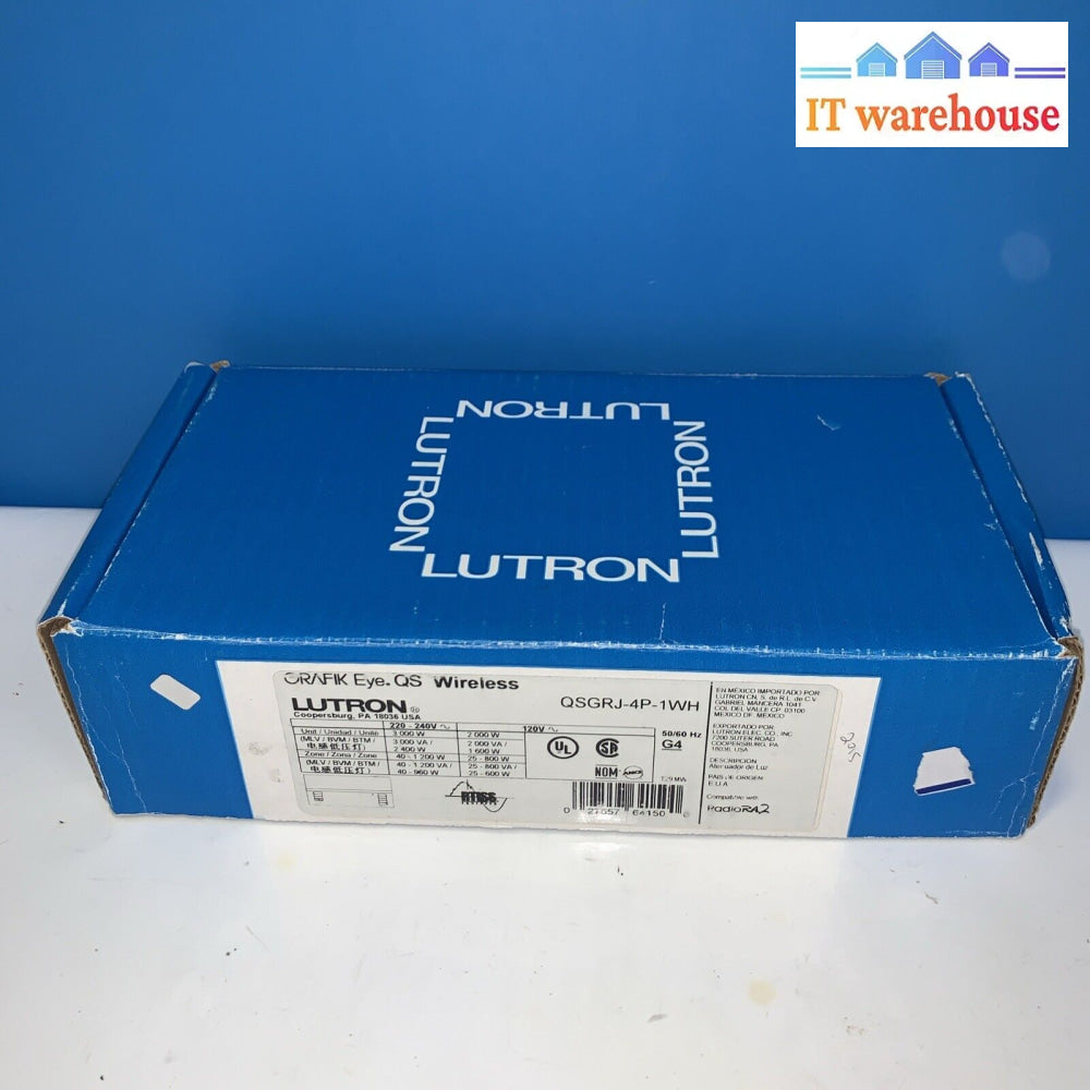 Lutron Qsgrj-4P-1Wh Qsg 4 Zone Triac One Shade White