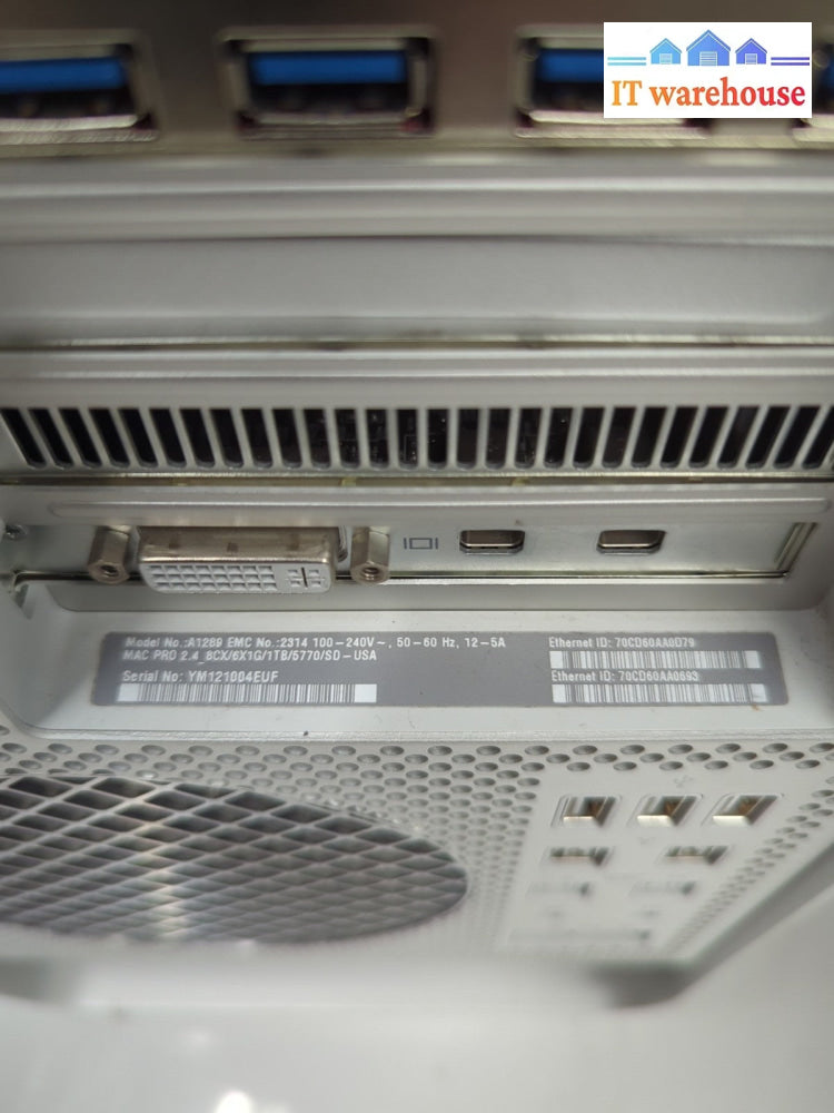 Mac Pro A1289 2010/2x2.4 GHz Quad-Core Xeon/40GB RAM/240GB SSD/HD5770/10.13 -