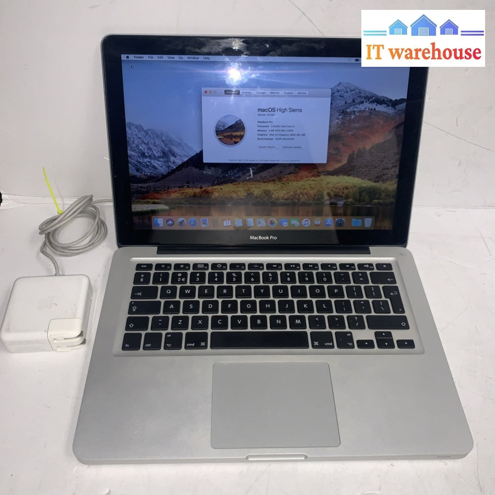 MacBook Pro 13'' 2011 i5 2.3GHZ 4GB 320GB OS X 10.13.6