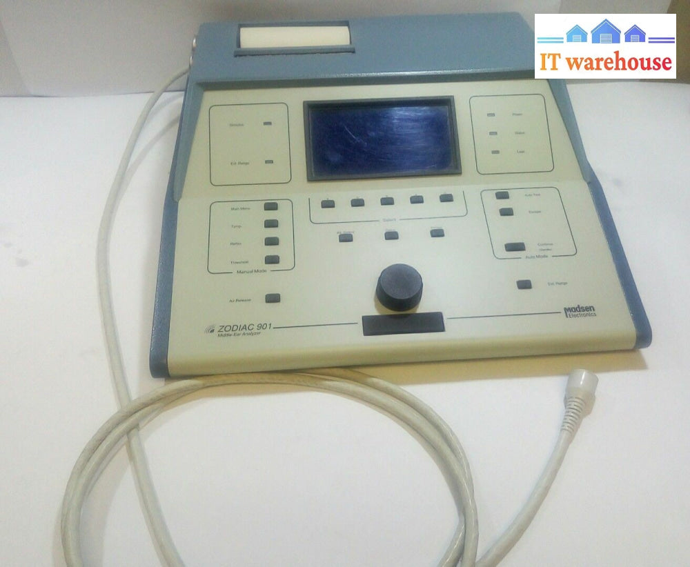 Madsen Zodiac 901 Middle-Ear Analyzer Tympanometer Hearing Screener version 3.02