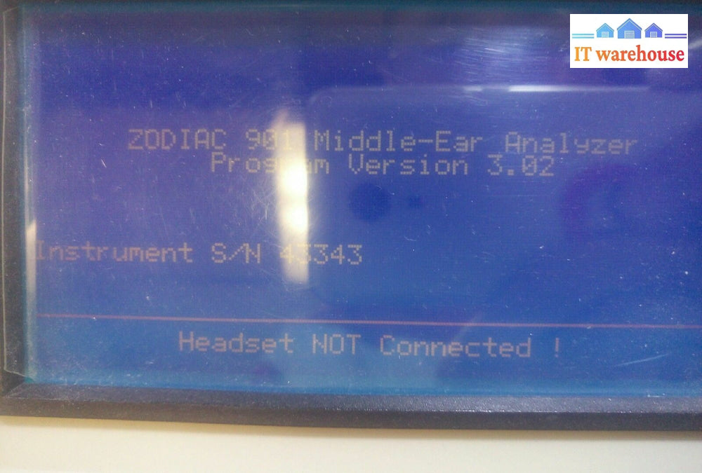 Madsen Zodiac 901 Middle-Ear Analyzer Tympanometer Hearing Screener version 3.02