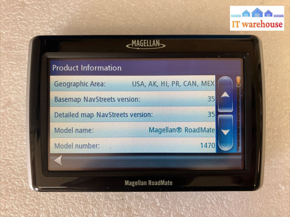 Magellan Roadmate 1470 Gps Navigator 4.7’ Widescreen P/N: 800-0106-001 ~