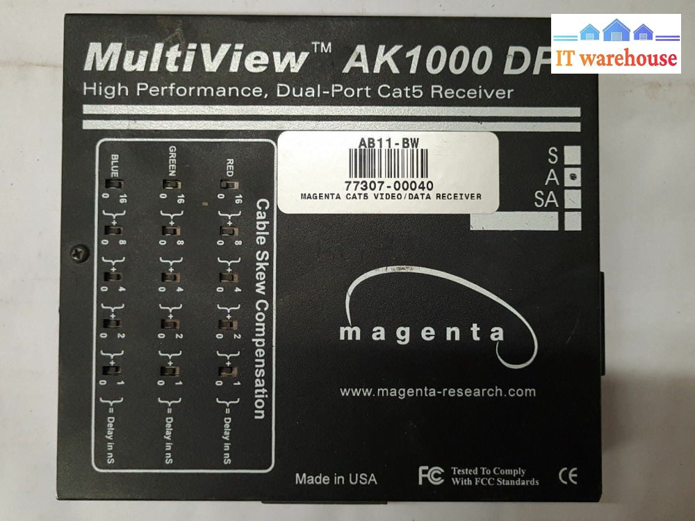 - MAGENTA MULTIVIEW AK1000 DP HIGH PERFORMANCE UTP RECEIVER W/AC ADAPTER