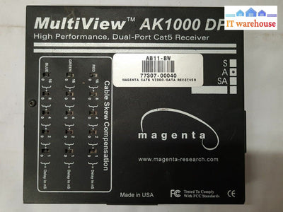 - MAGENTA MULTIVIEW AK1000 DP HIGH PERFORMANCE UTP RECEIVER W/AC ADAPTER