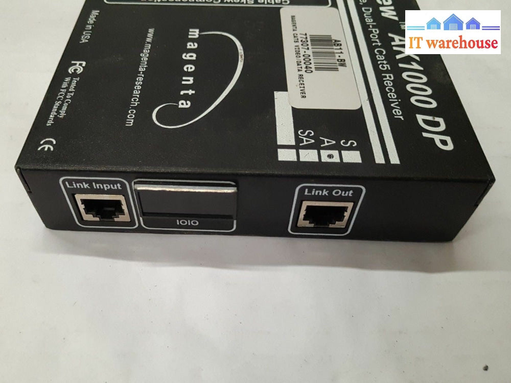 - MAGENTA MULTIVIEW AK1000 DP HIGH PERFORMANCE UTP RECEIVER W/AC ADAPTER