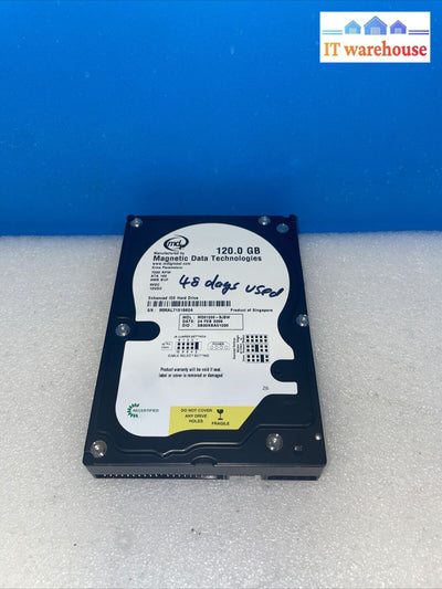 Magnetic Data Met 120Gb Ide Hard Drive (48 Days Used Only)