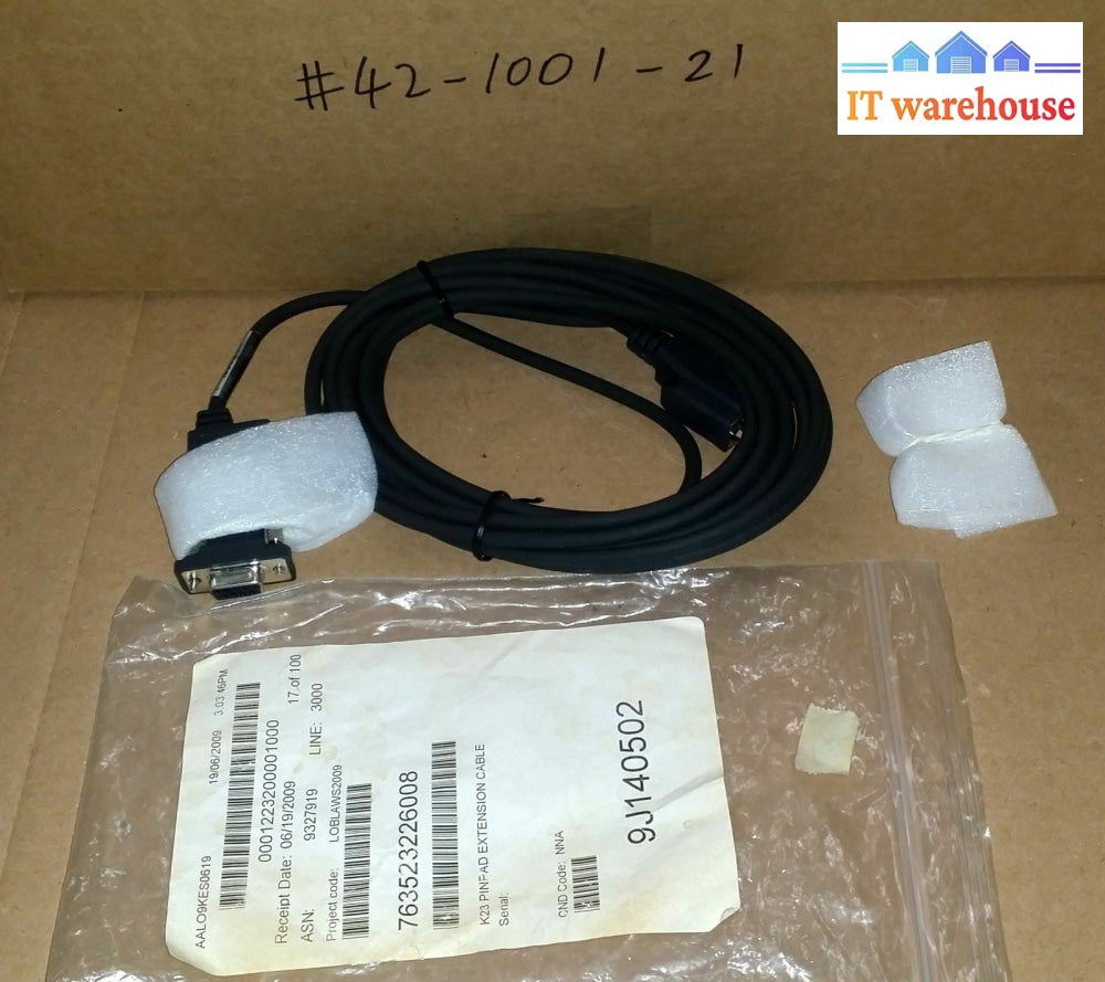 Male - Female K23 pinpad extension cable 9 pin (RS232)