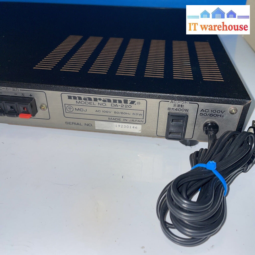 Marantz Da-220 Amplifier Karaoke Made In Japan