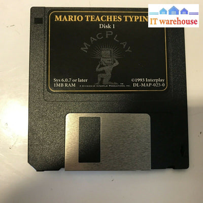 Mario Teaches Typing Macplay Installation Disks