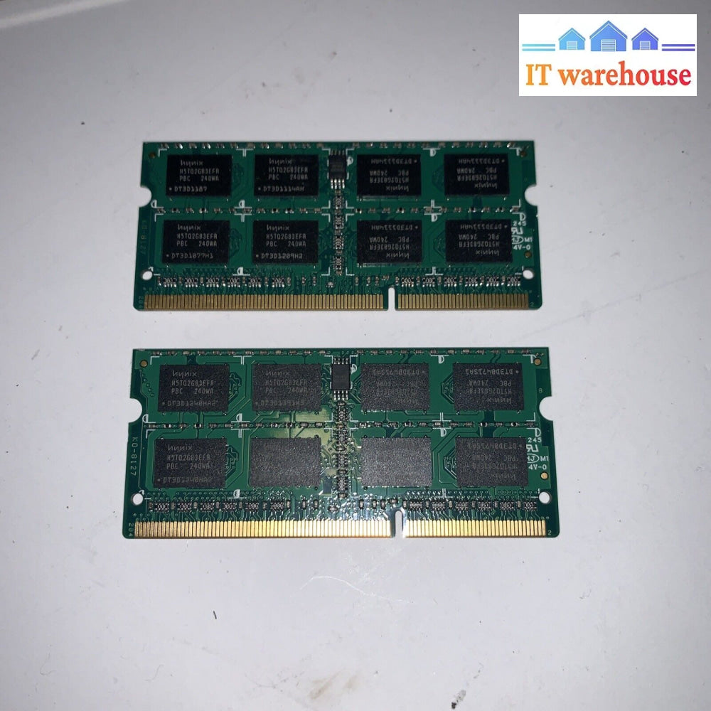 (Matched Pair) 2x 4GB DDR3 PC3 laptop Ram Memories