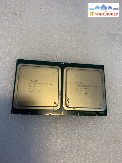 Matched Pair - Intel Xeon E5-2680 V2 SR1A6 2.8GHz 10-Core 20-Thread CPU LGA2011