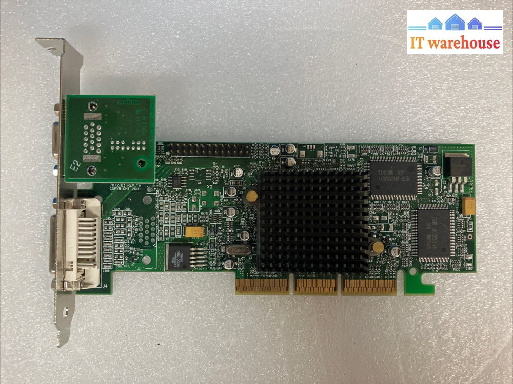 Matrox Graphics MGI G55+MDHA32DB 32MB Video Graphics Card F7012-03 REV A~