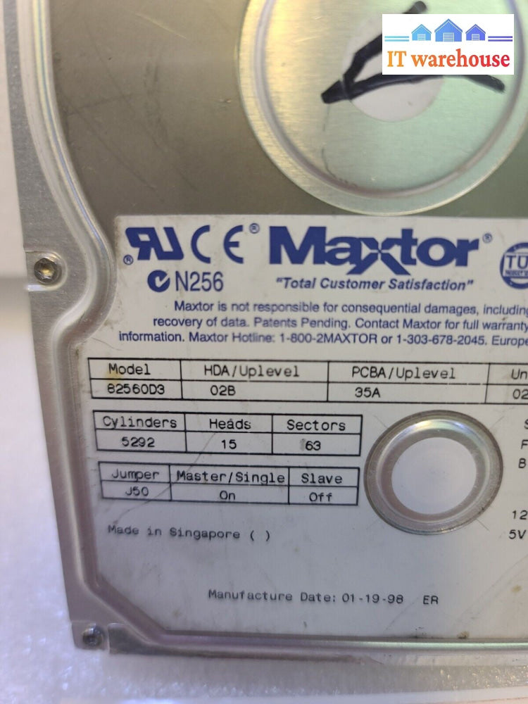 - Maxtor 92041U4 20.4GB 3. 5" IDE Hard Drive TESTED