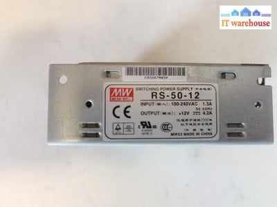 $ Mean Well RS-50-12 Ac To Dc Power Supply Single Output 12V 4.2AMP 50.4W wz