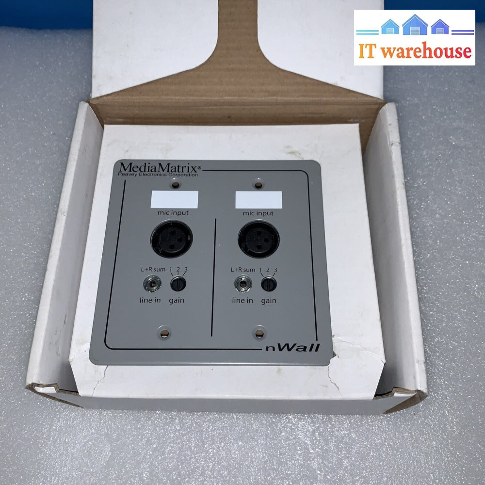 Mediamatrix® Nwall™ 2.0 Cobranet® Mic/Line Input Wall Plate